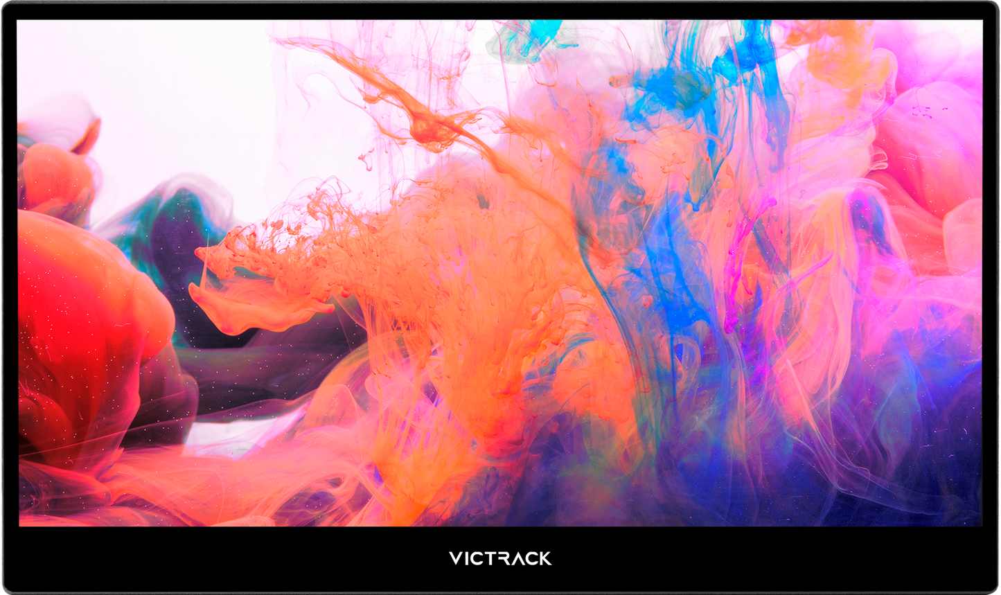 Victrack 13.3-inch UHD Portable Touch Monitor, Ultra thin/Smart cover, HDMI USB-C, Extend Screen for Laptop, smart phone, pad, Real 60Hz/IPS/HDR, Black