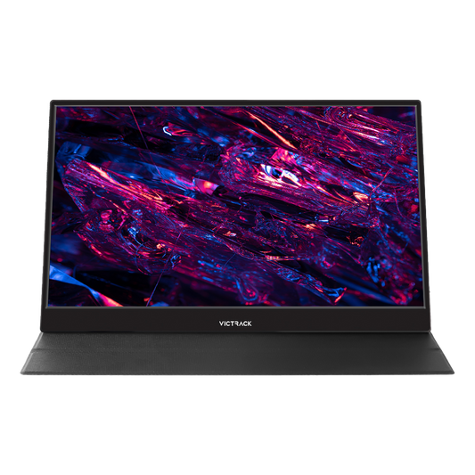 Victrack 16-inch QHD Portable Monitor, Ultra thin/Smart cover, HDMI USB-C, Extend Screen for Laptop, smart phone, pad, Real 120Hz/IPS/HDR, Black