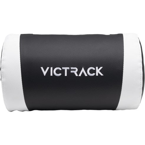 Victrack Basic Gaming Chair, Computer Chair, Height Adjustable, with 360°-Swivel Seat and Headrest and for Office or Gaming, A-01, White and Black