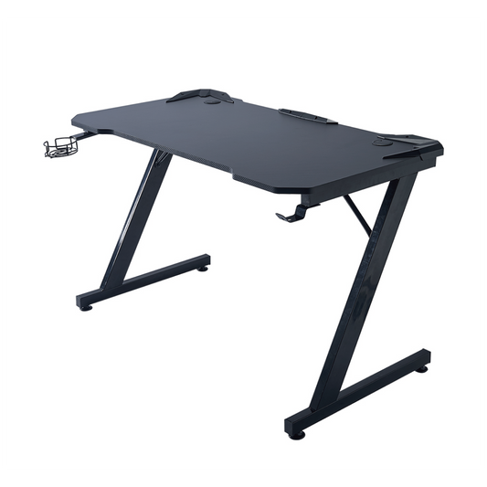 Victrack – bureau de jeu Standard avec cadre en acier de type Z, Texture carbone, GD-02