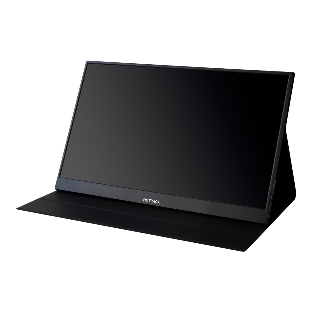 Victrack 15.6-inch Full HD/4K Portable Monitor, Ultra thin/Smart cover, HDMI USB-C, Extend Screen for Laptop, smart phone, pad, Real 60Hz/IPS/HDR, Black
