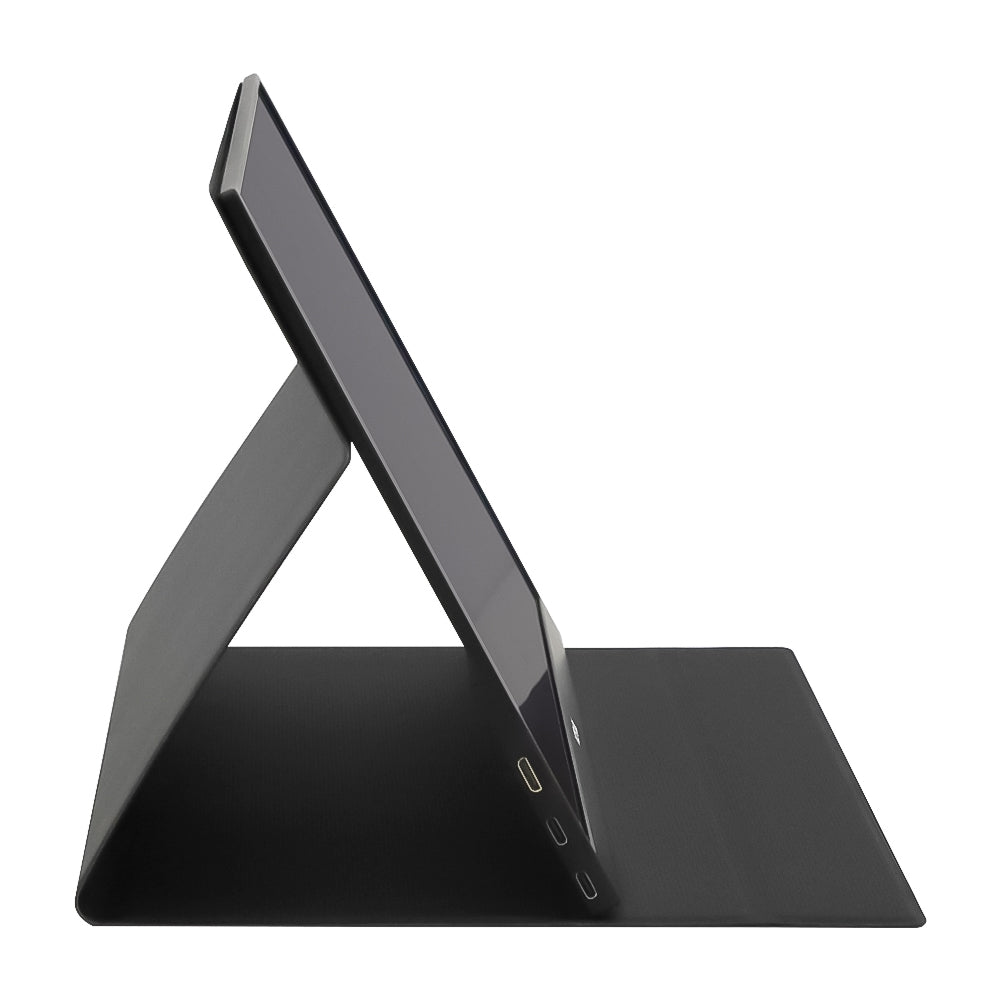 Victrack 16-inch QHD Portable Monitor, Ultra thin/Smart cover, HDMI USB-C, Extend Screen for Laptop, smart phone, pad, Real 120Hz/IPS/HDR, Black