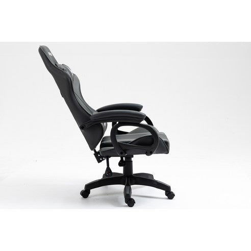 Victrack Basic Gaming Chair, Computer Chair, Height Adjustable, with 360°-Swivel Seat and Headrest and for Office or Gaming, A-01, Grey and Black