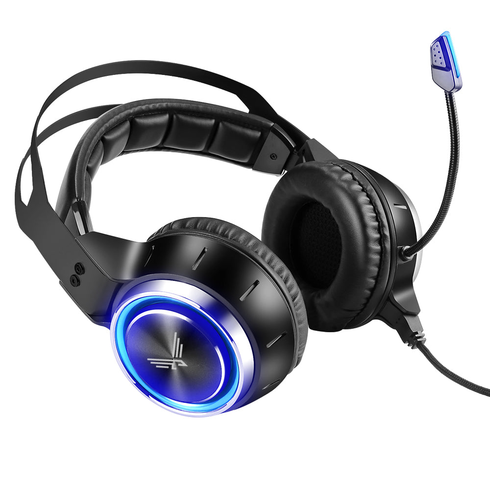 Victrack Virtual 7.1 Channel Noise Canceling Microphone Gaming Headset, USB, Colorful RGB, Rainbow LED, Vibration